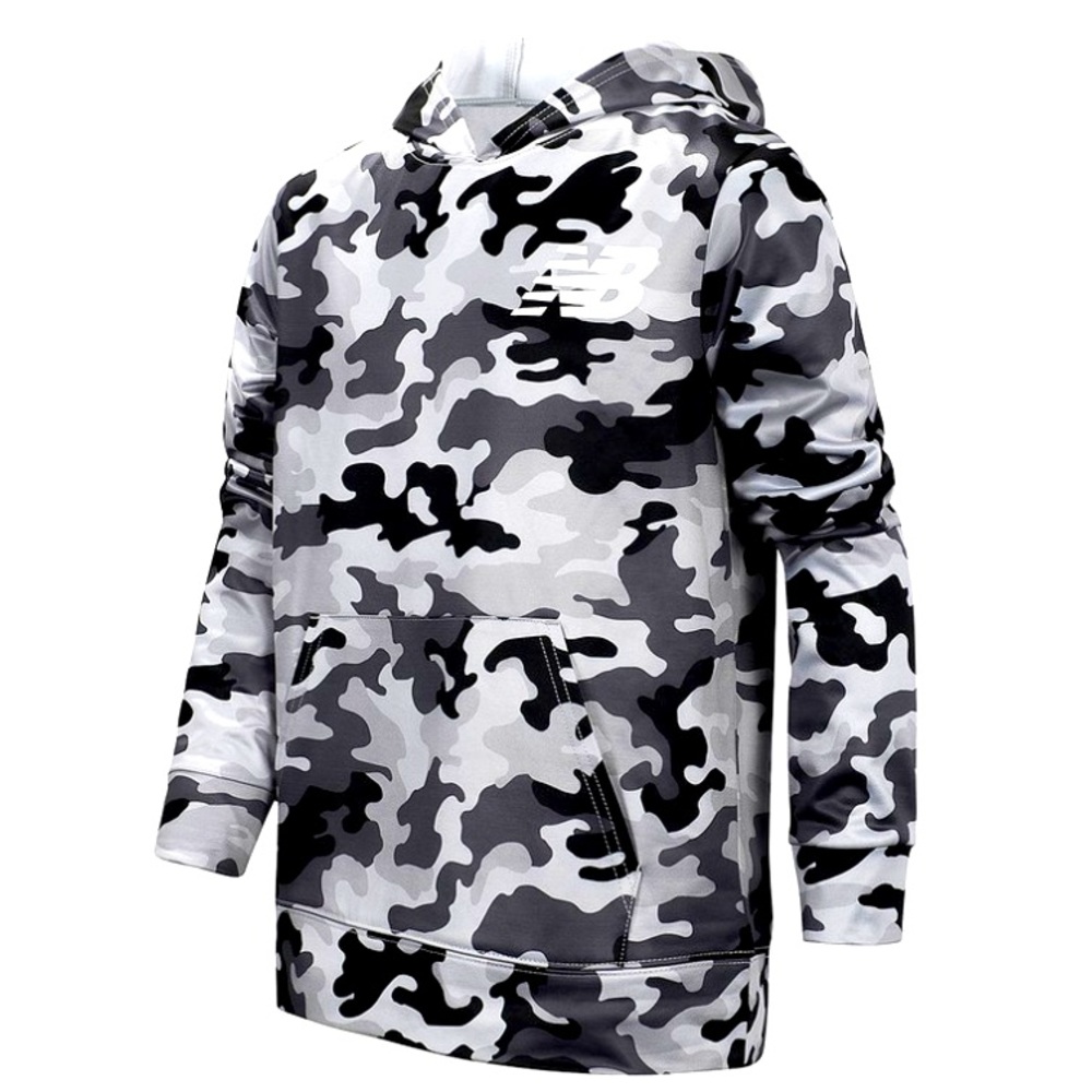 ⭐️ 3/$20 Boys: NEW BALANCE NWOT Black, White and Gray Camouflage hoodie Size 6